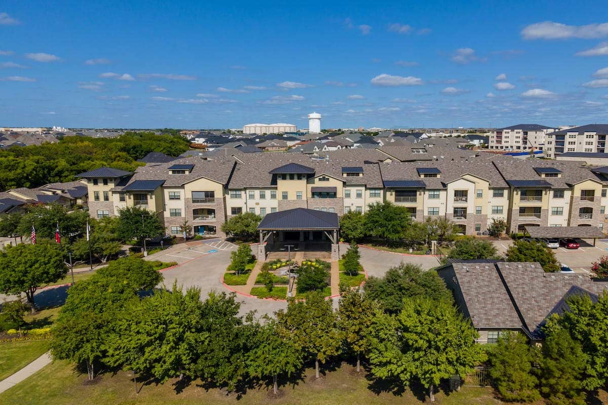 Aerial view of Discovery Village Twin Creeks