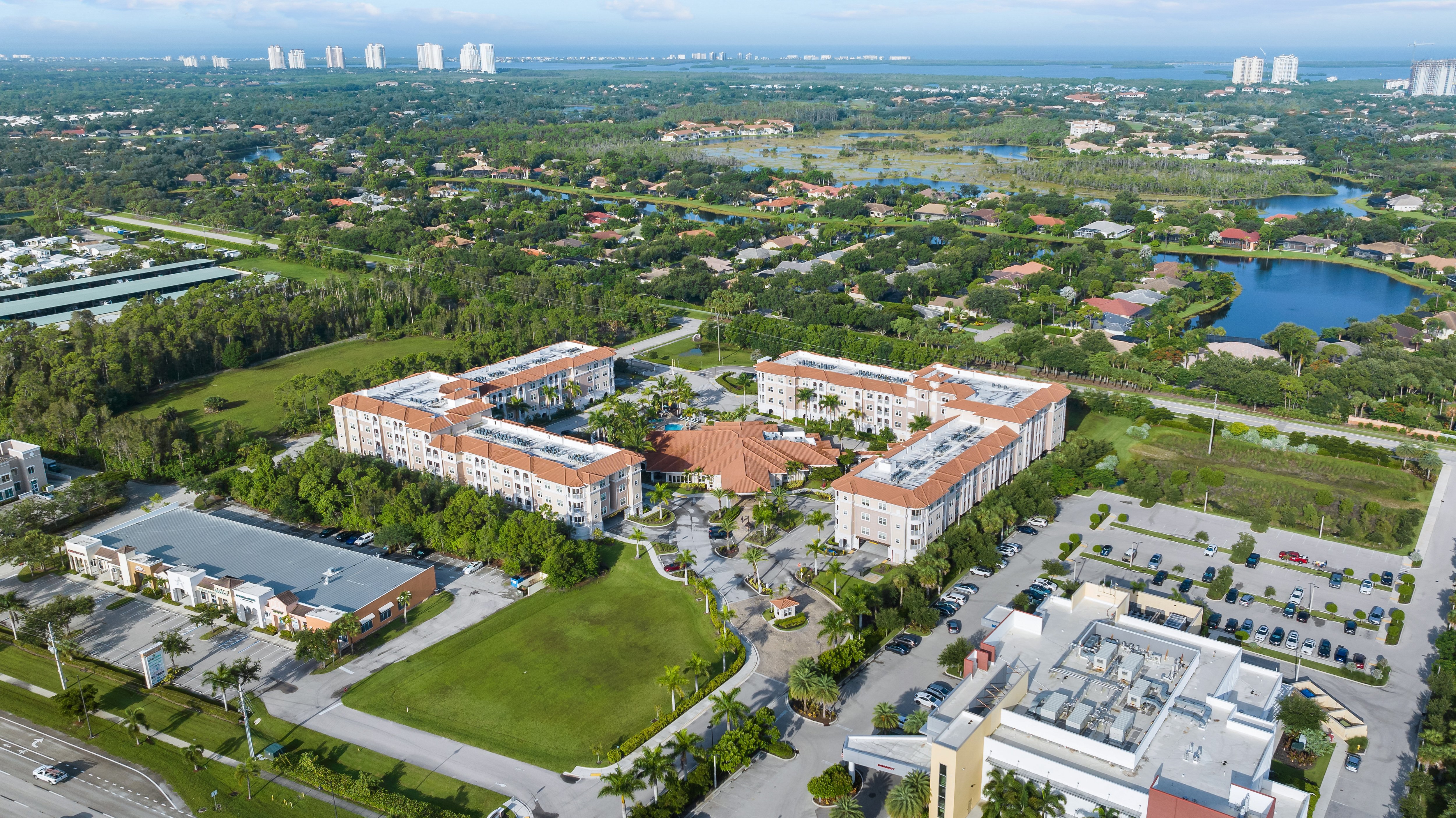 Aerial view of Diamond Oaks Village