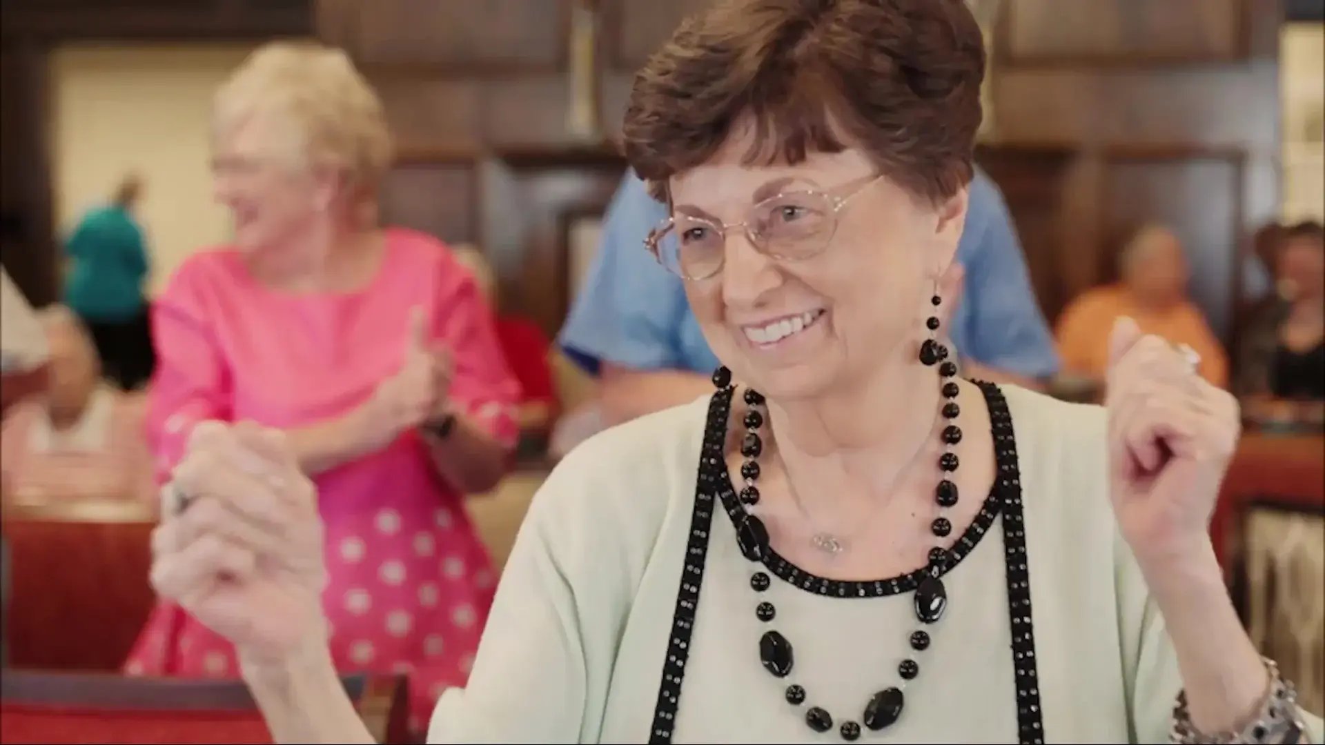 Seniors dancing