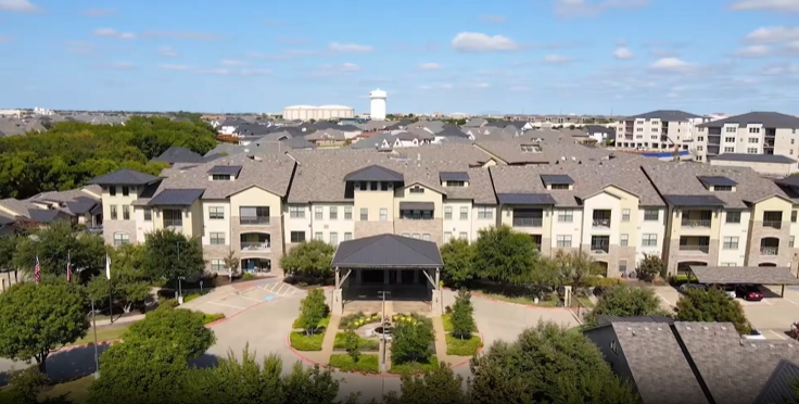 Aerial view of Discovery Village Twin Creeks